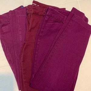 women’s pixie pants! all the purples!